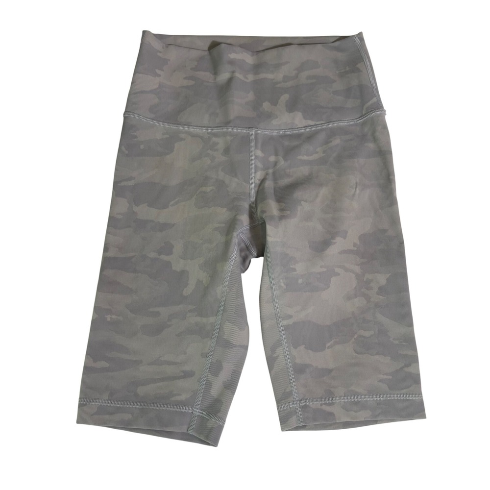 Lululemon Wunder Under Short 10" *Ribbed Camo Jacquard Alpine White Starlight 6